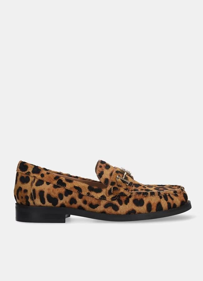 Mocasines de piel animal print