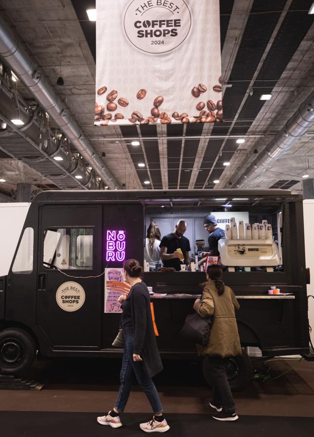 Un CoffeeTruck de la pasada edición del CoffeeFest ubicado, como en este año, en el recito ferial de IFEMA. / DR