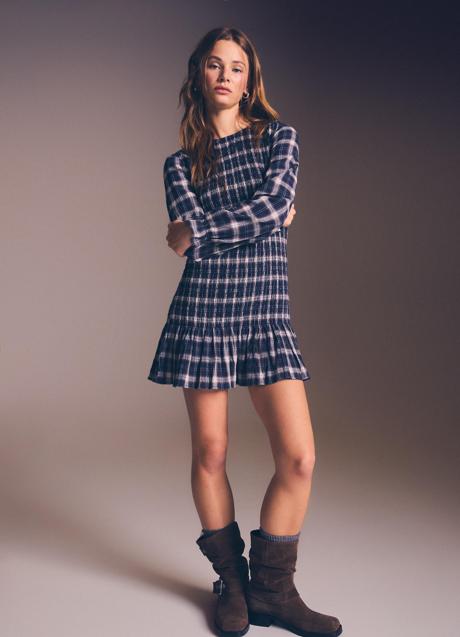 Vestido estampado de Stradivarius (29,99 euros)