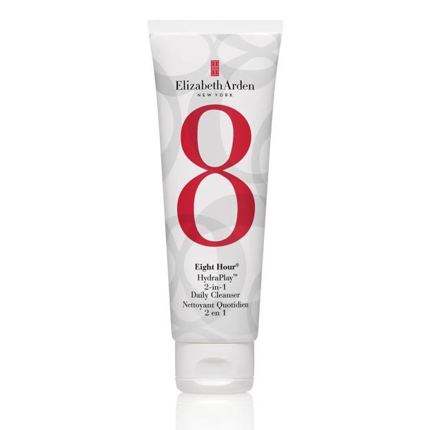 Limpiador y mascarilla dos en uno Eight Hour Hydraplay 2-in-1 Daily Cleanser de Elizabeth Arden. Precio: 28 euros.