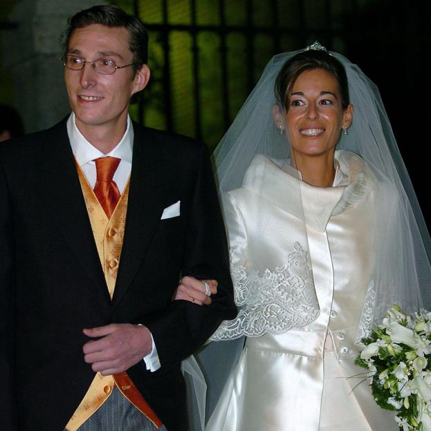 Fernando Gómez-Acebo y Monica Martín Luque el día de su boda. 