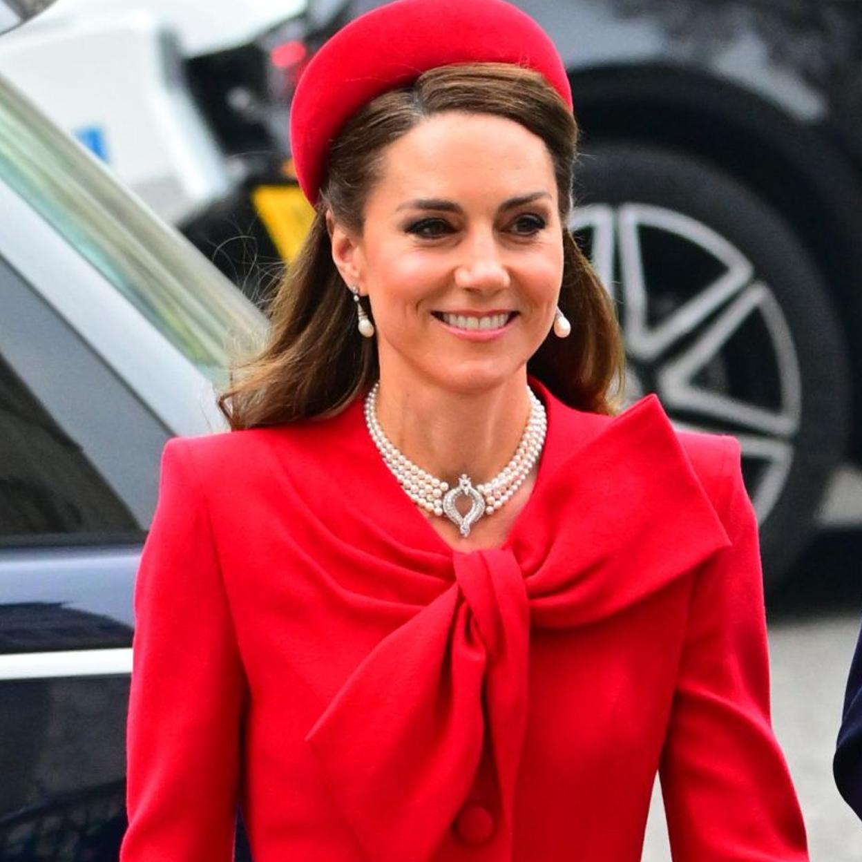 Kate Middleton a su llegada al servicio del Día de la Commonwealth./gtres