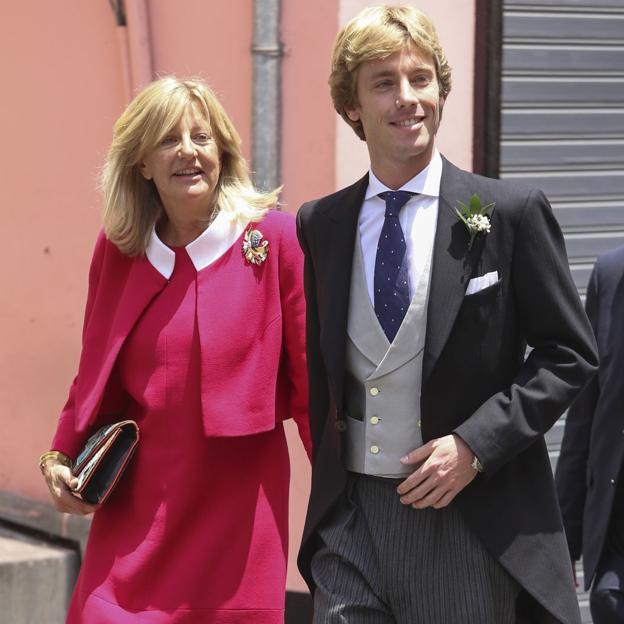 Christian de Hannover y Chantal Hochuli, su madre, el día de su boda. 