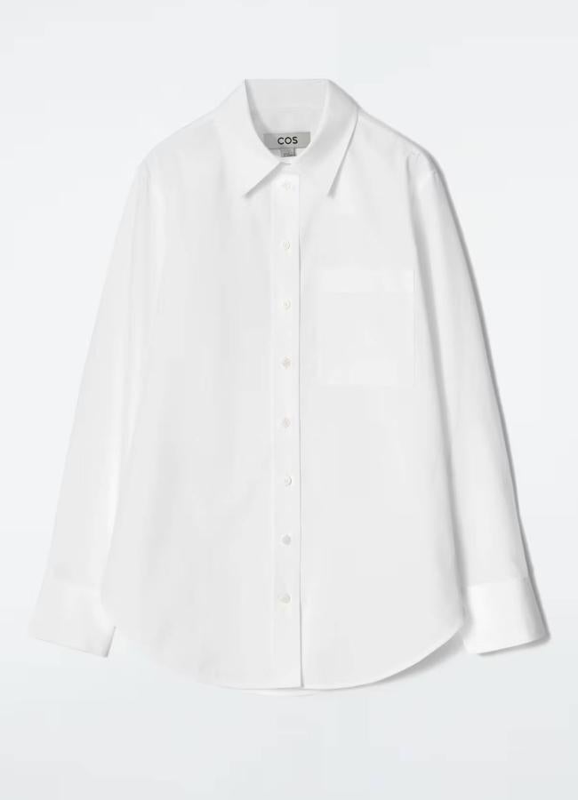 Camisa estructurada de algodón Pima de COS (69€)