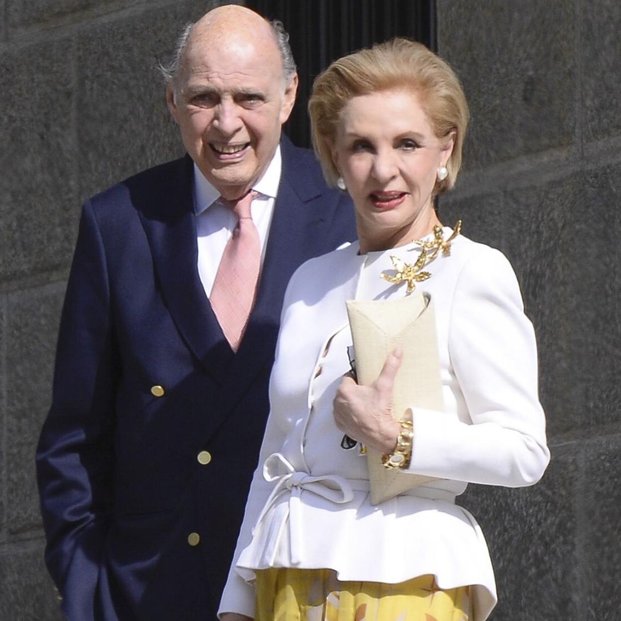 Carolina Herrera y su marido, Reinaldo Herrera. /gtres