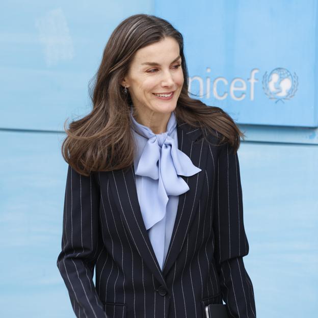 La reina Letizia en una reunión con UNICEF