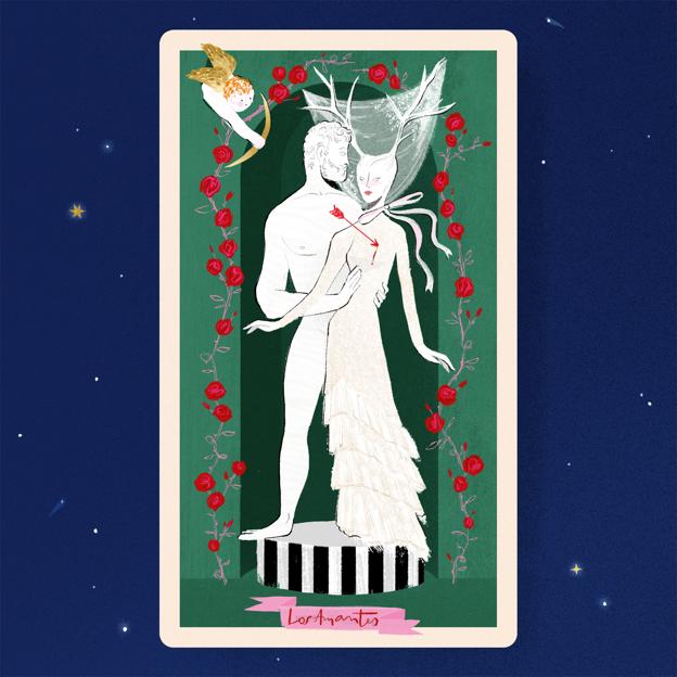 Los Enamorados, el arcano VI del Tarot. 