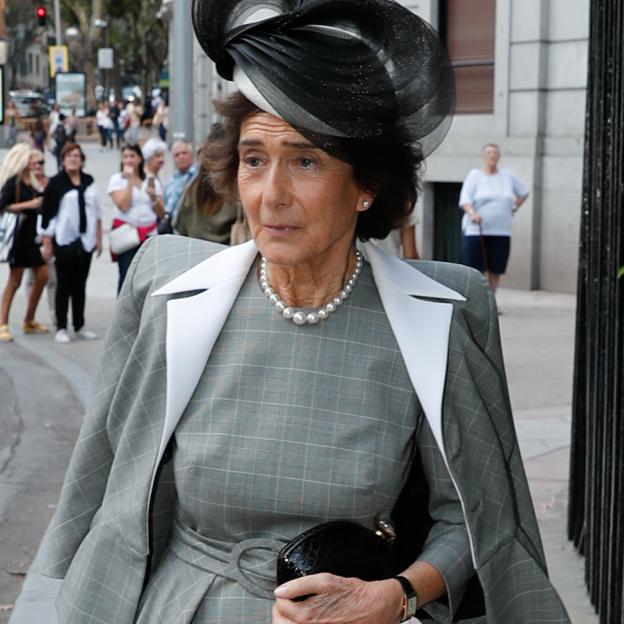 Paloma O'Shea durante la boda de Sofia Palazuelo y Fernando Fitz-James Stuart. 