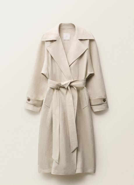 Trench de lino de Mango (129 euros)