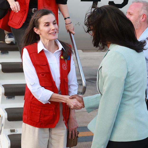 La reina Letizia en su llegada a Cabo Verde.