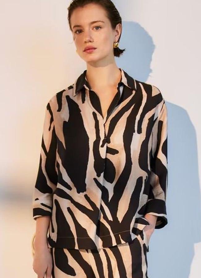 Blusa polera animal print